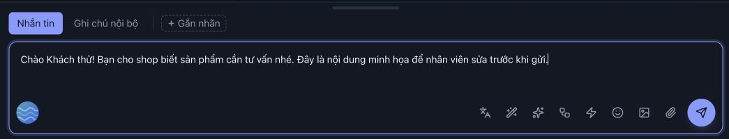 {{contact.name}} đã thành Khách thử. Nội dung còn trong ô soạn, chưa được gửi.